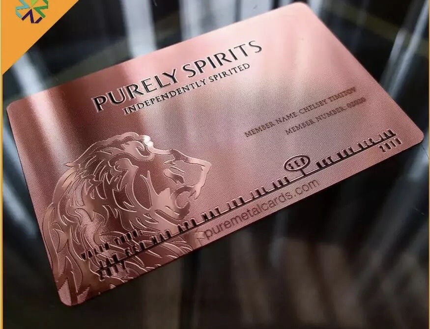 copper business card