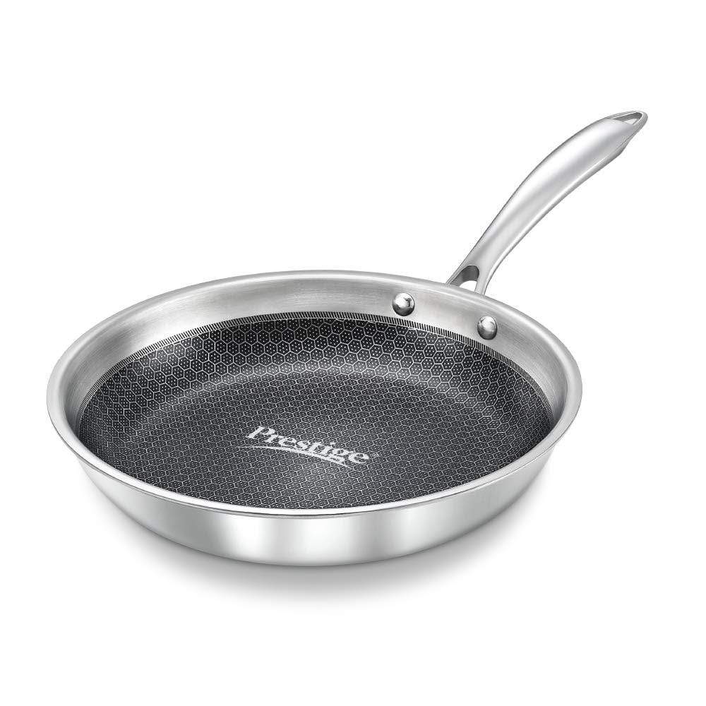 prestige-tri-ply-honey-comb-stainless-steel-frypan-with-lid